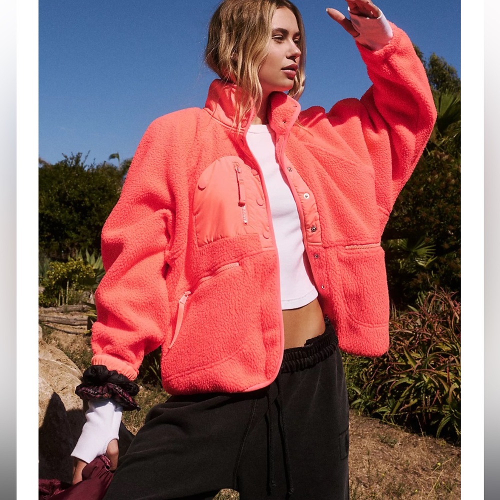 Free People Hit the Slopes fleece jacket - Picture 1 of 13